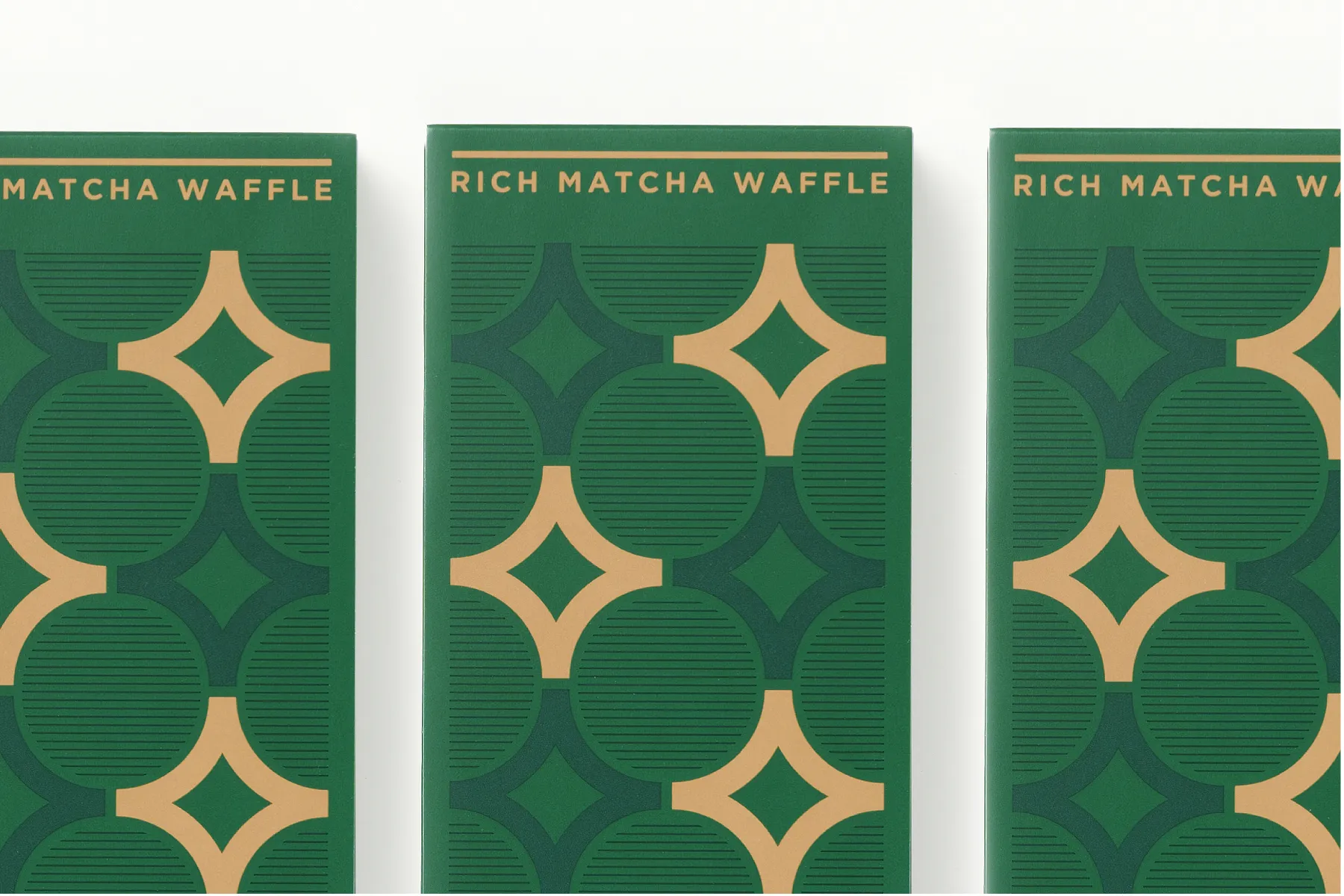 西尾八ッ橋「リッチ抹茶ヴァッフェル」パッケージデザイン