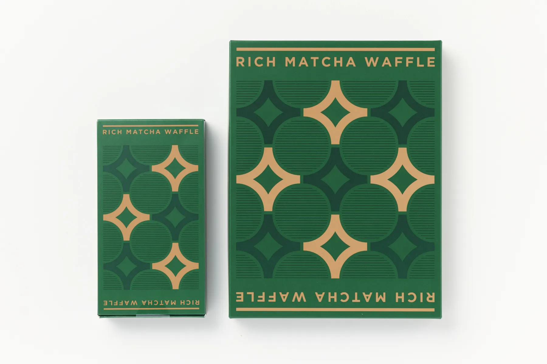 西尾八ッ橋「リッチ抹茶ヴァッフェル」パッケージデザイン